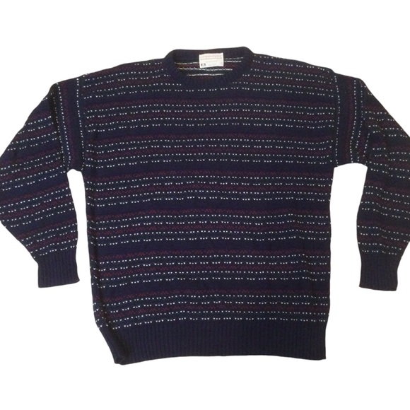 VTG Lord Jeff 100% Cotton Pullover Crewneck Knit Sweater Size Large - Picture 1 of 11